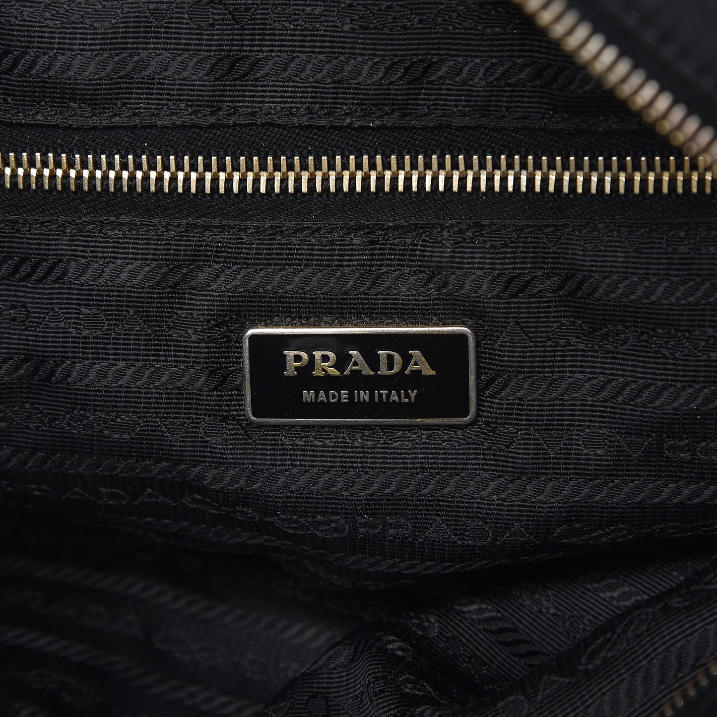 Saffiano Tessuto Nylon Tote Nero Black