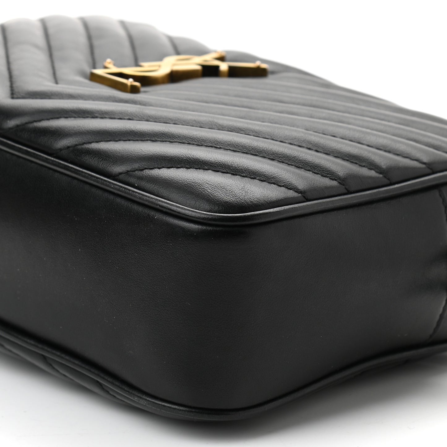 Calfskin Matelasse Monogram Lou Camera Bag Black