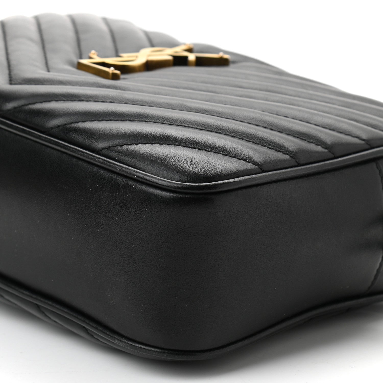 Saint Laurent Calfskin Matelasse Monogram Lou Camera Bag Black 10 of 10