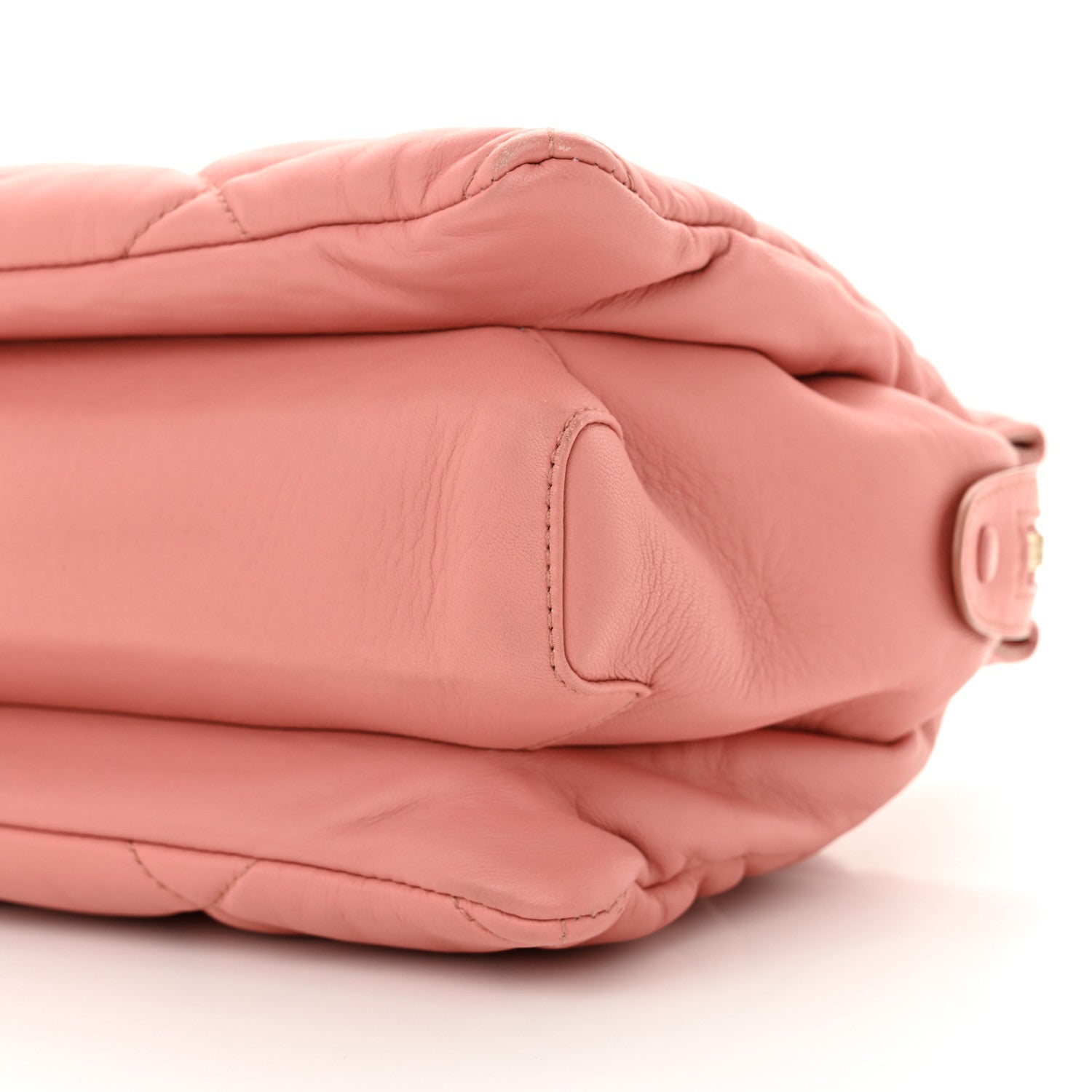 Salvatore Ferragamo Nappa Quilted Medium Ginette Shoulder Bag Pink 9 of 12