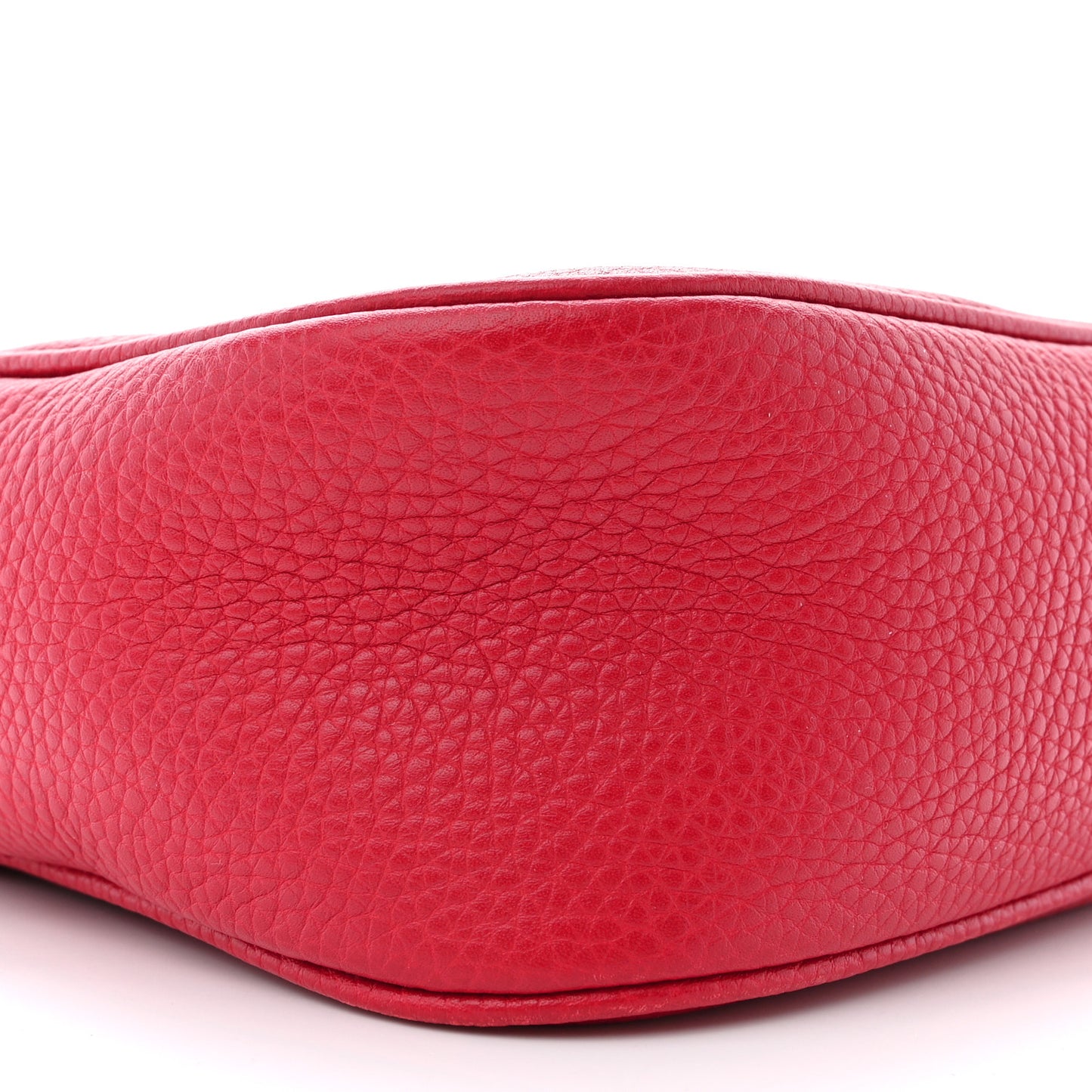 Pebbled Calfskin Small Soho Disco Bag Tabasco Red