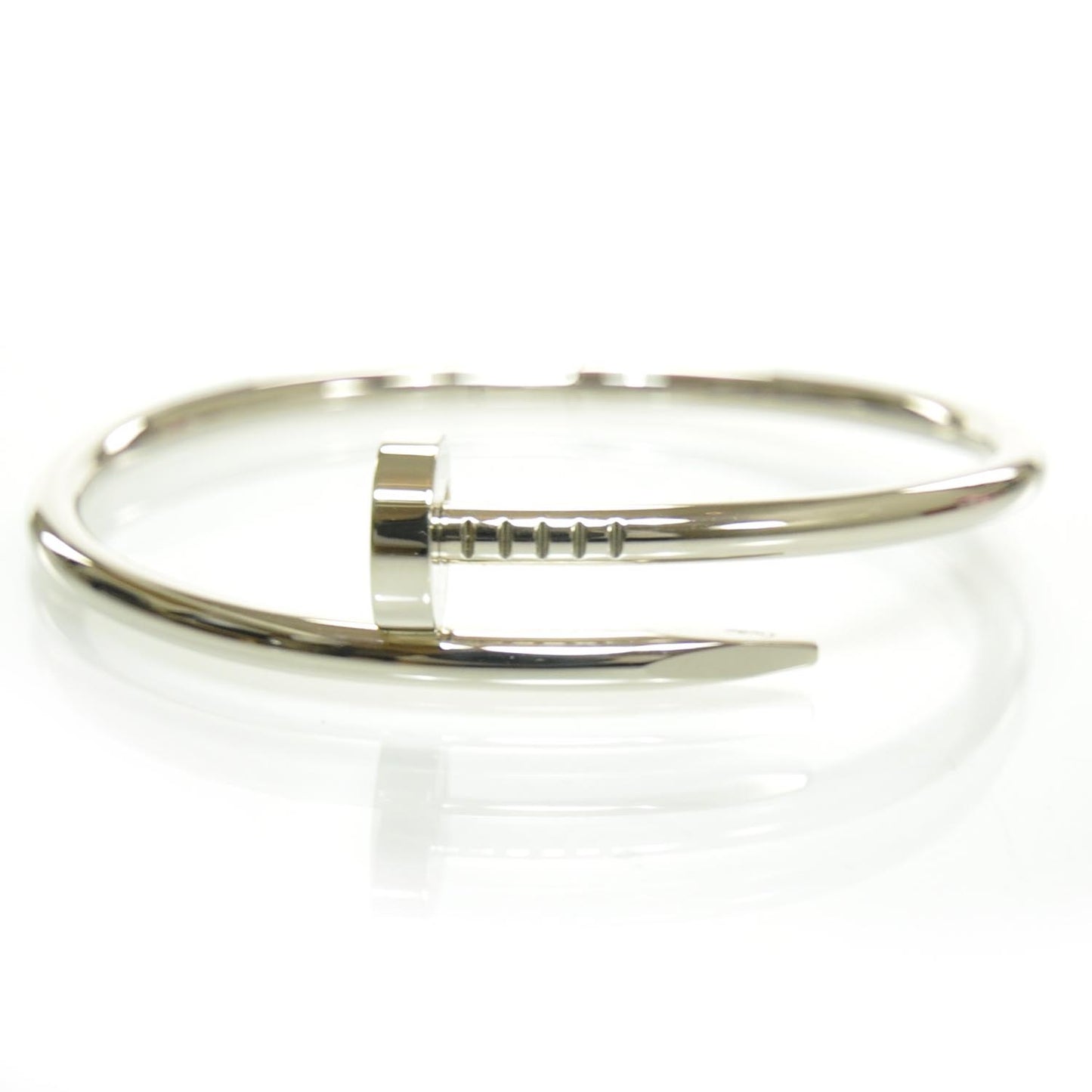 18k White Gold Juste un Clou Bracelet Size 16