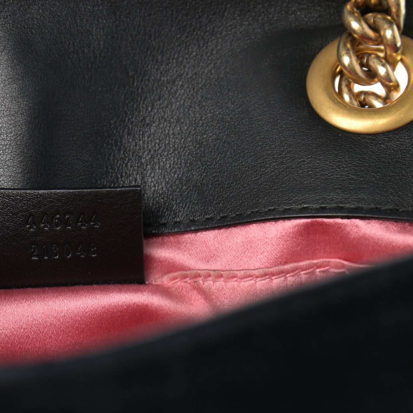Velvet Matelasse Mini GG Marmont Shoulder Bag Black