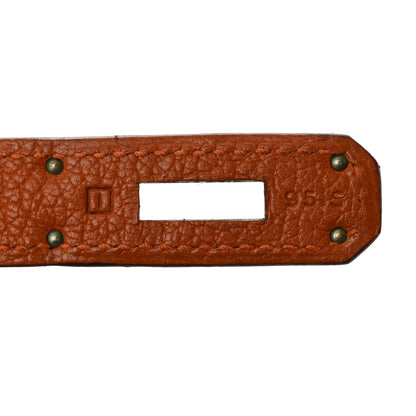 Hermes Chevre de Coromandel Kelly Retourne 32 Orange 7 of 14