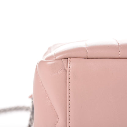 Saint Laurent Calfskin Y Quilted Monogram Small Loulou Bowling Bag Pale Pink 7 of 10
