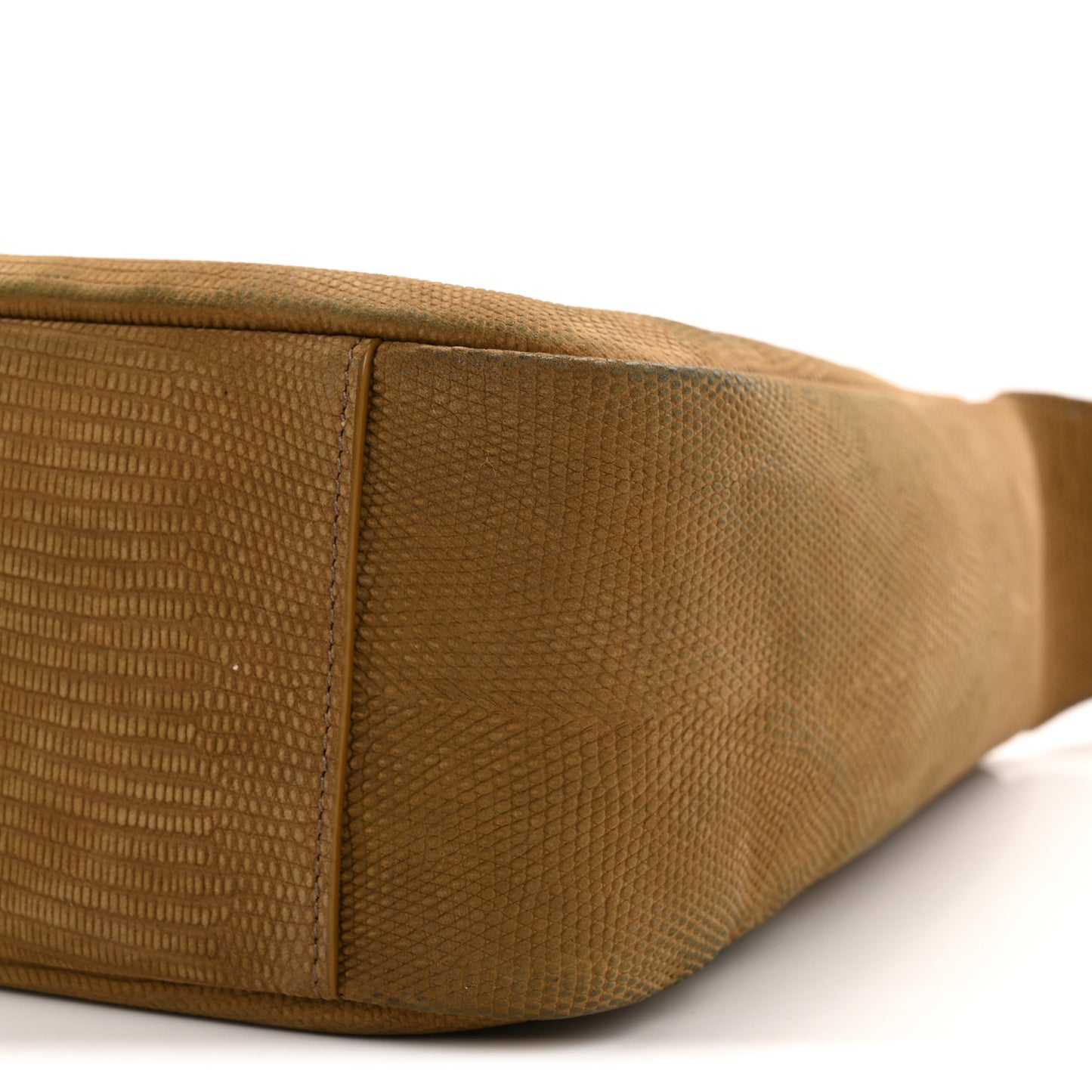 Calfskin Lizard Embossed Small Le 5 A 7 Soft Hobo Dark Pistachio