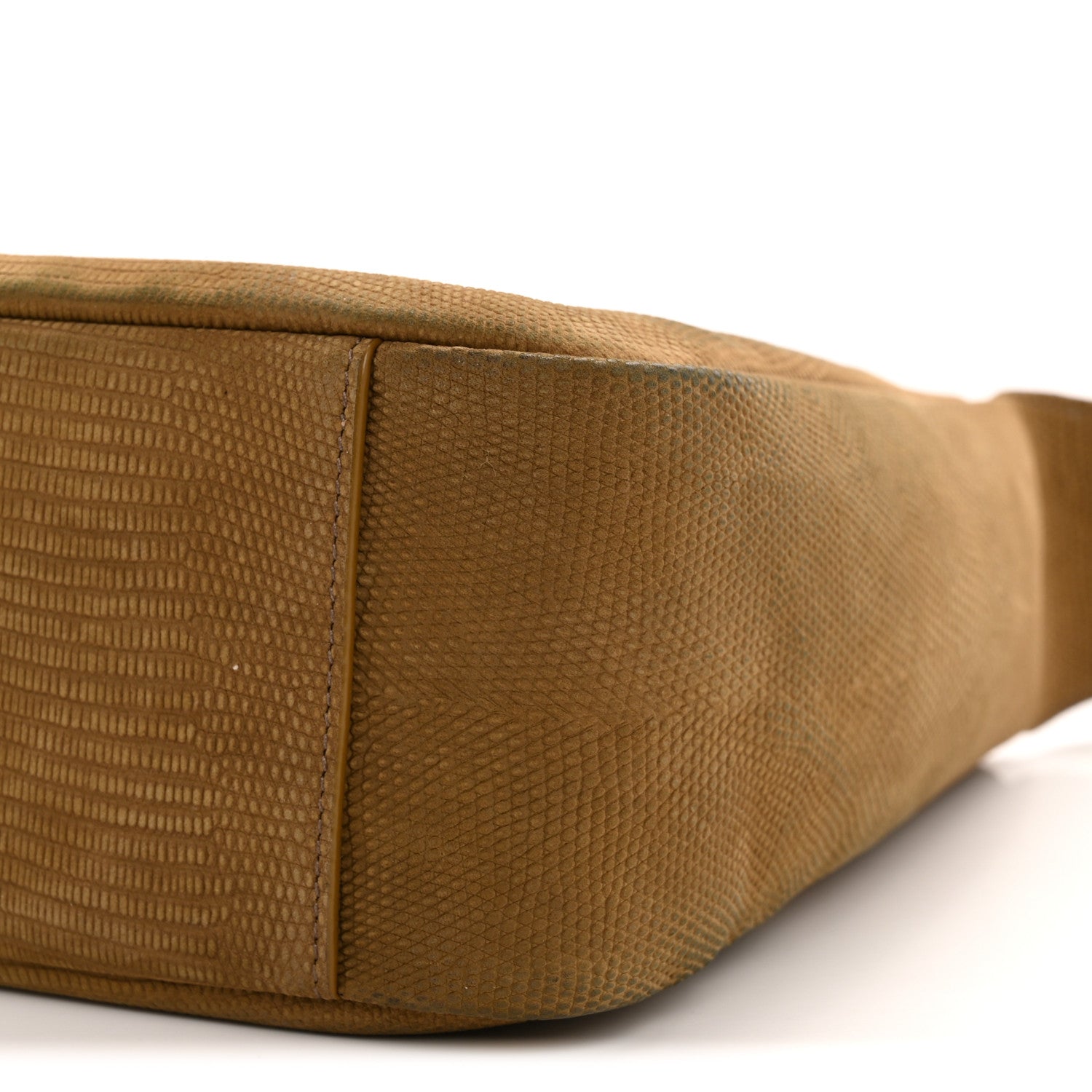 Saint Laurent Calfskin Lizard Embossed Small Le 5 A 7 Soft Hobo Dark Pistachio 10 of 12