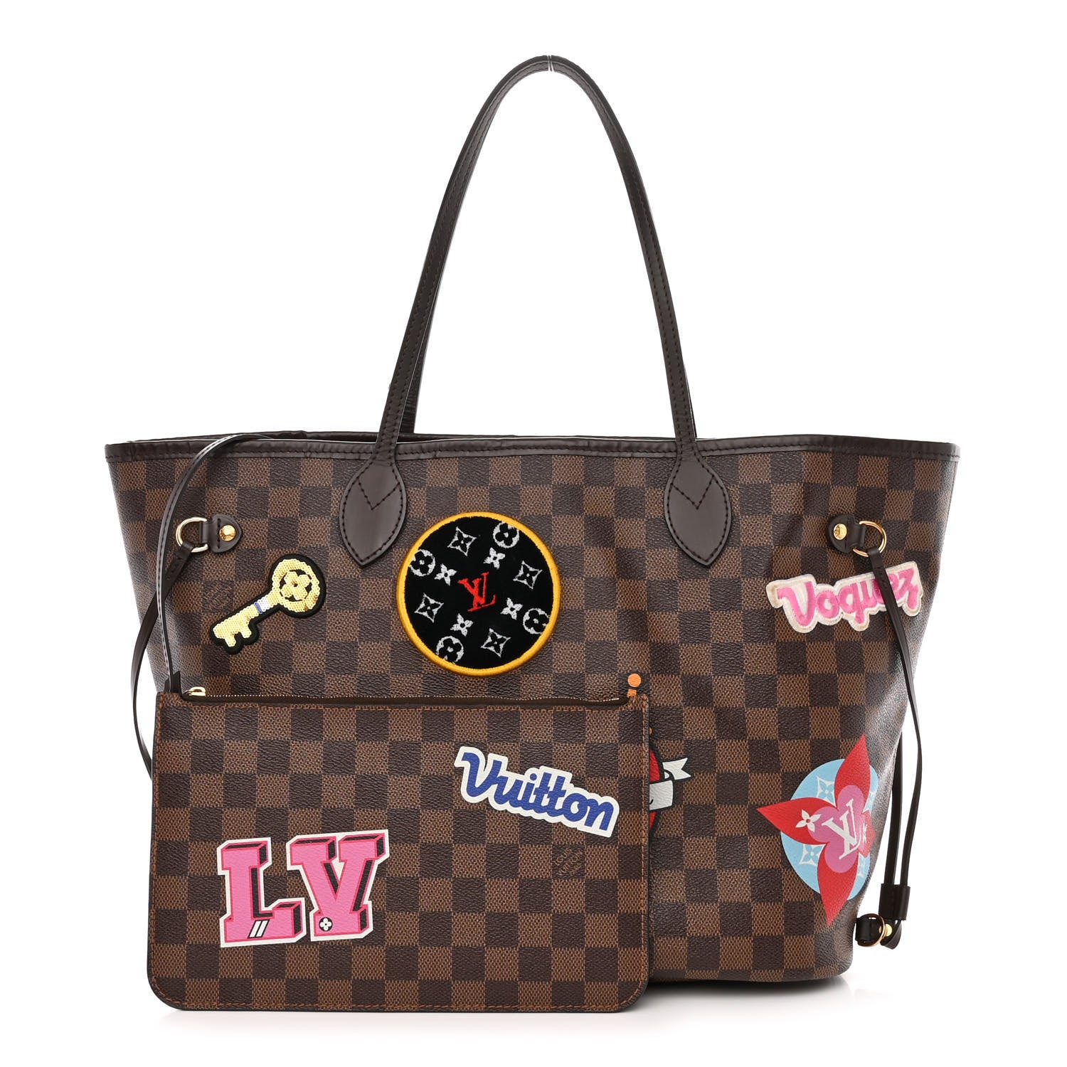 Louis Vuitton Damier Ebene Travel Stickers Neo Neverfull MM 1 of 15
