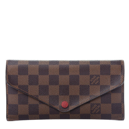 Louis Vuitton Damier Ebene Josephine Wallet Red 1 of 9