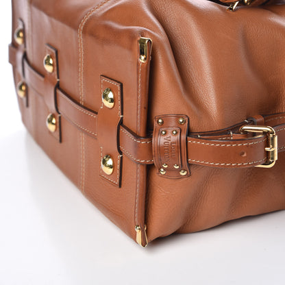Louis Vuitton Calfskin Sac Louis Cognac 9 of 12