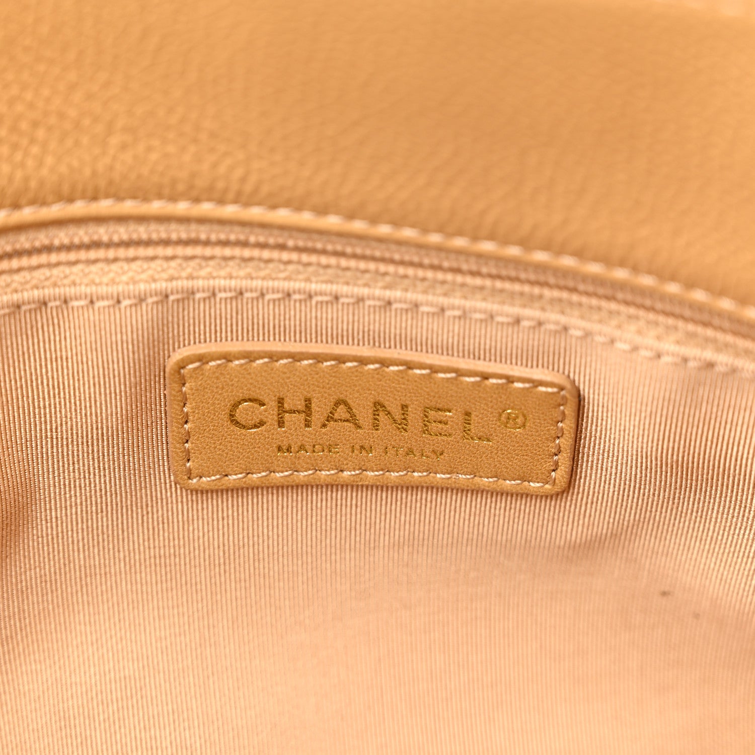 Chanel Calfskin Cerf Executive Shopper Tote Beige 8 of 11
