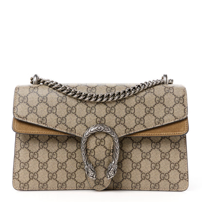 Gucci GG Supreme Monogram Small Dionysus Shoulder Bag Taupe 1 of 13