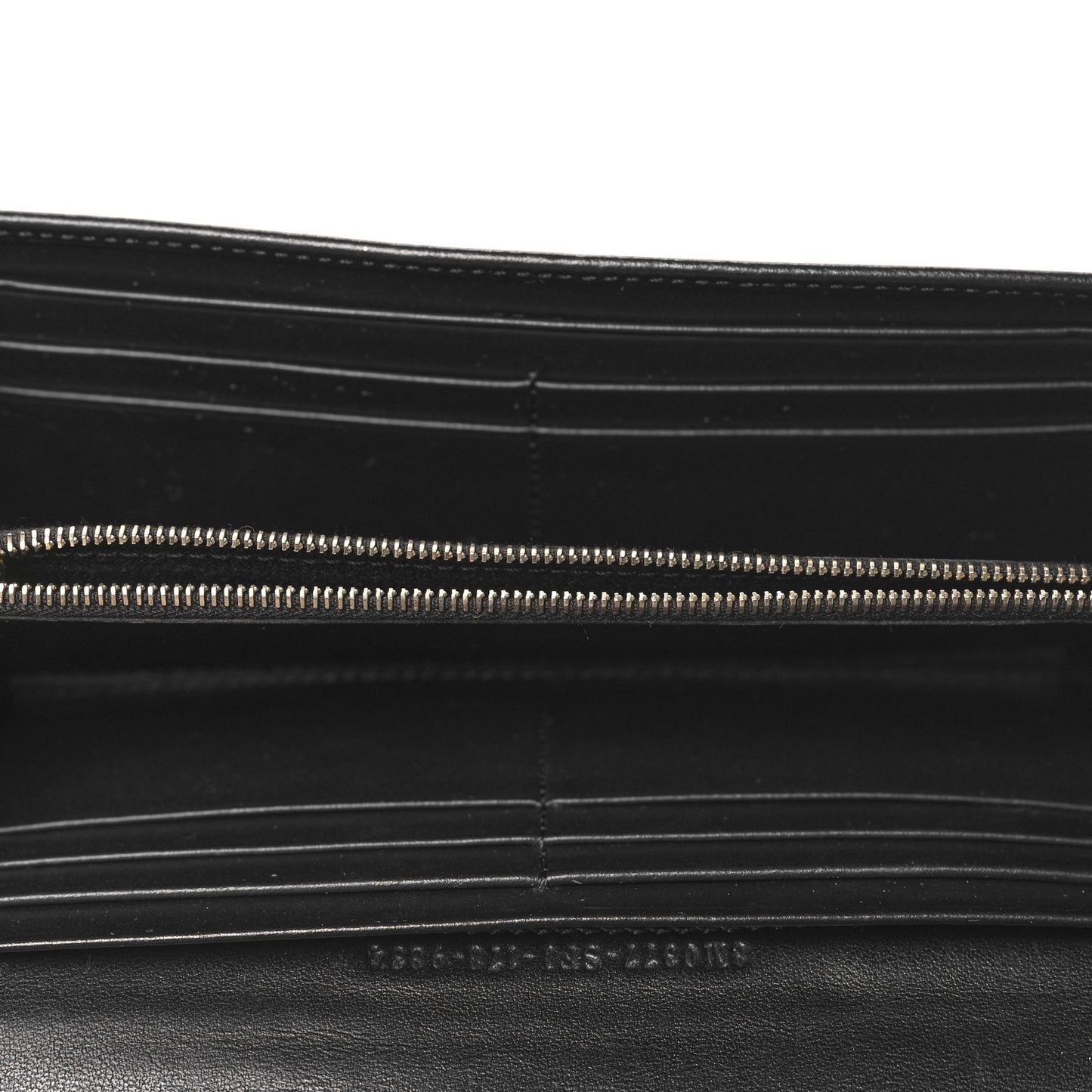 Vitello Century Bi-Color Peekaboo Continental Wallet  Black