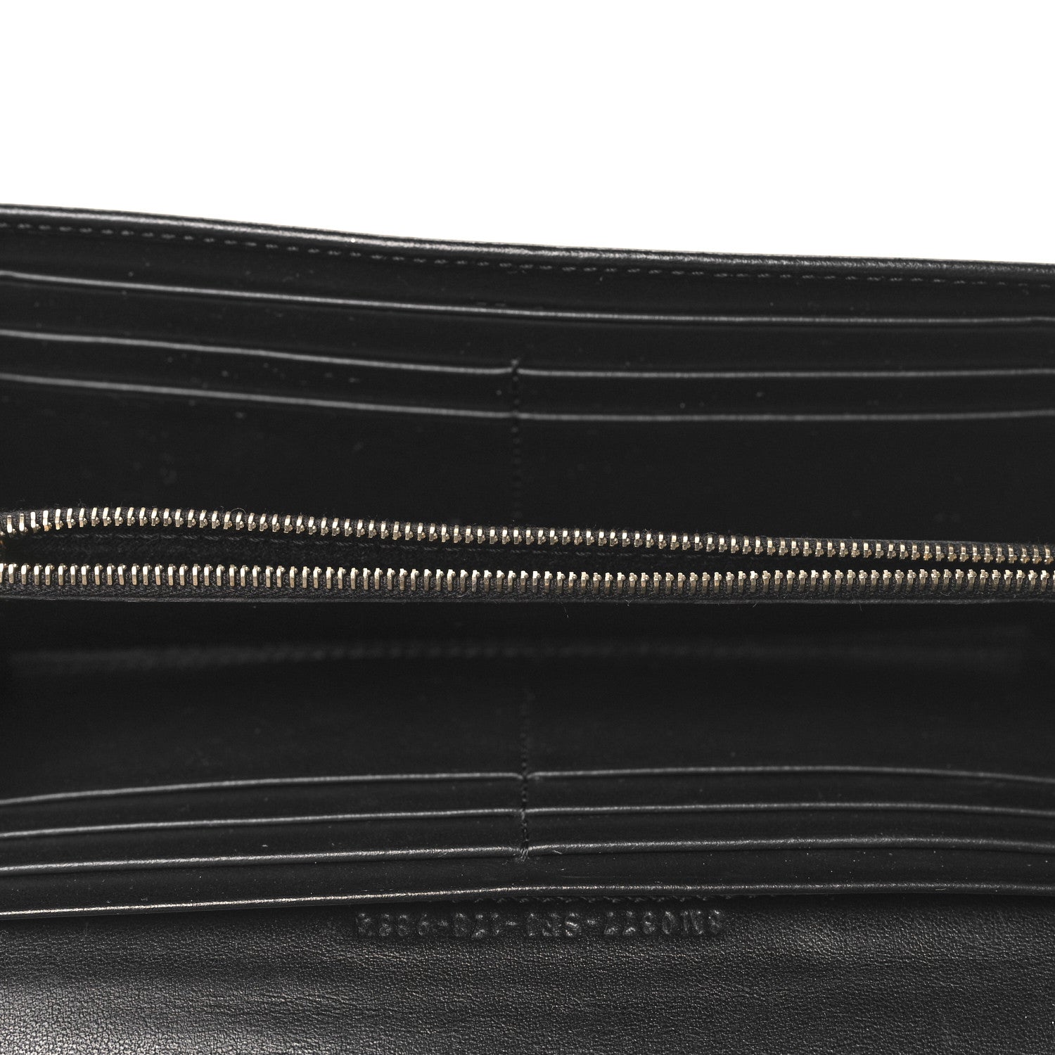 Fendi Vitello Century Bi-Color Peekaboo Continental Wallet  Black 5 of 8