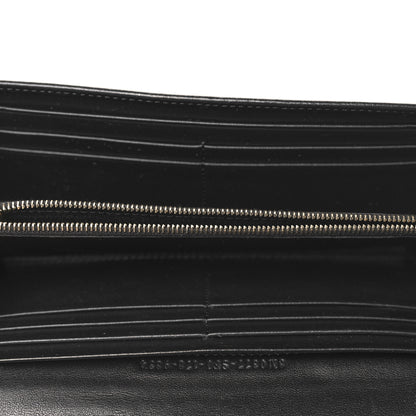 Fendi Vitello Century Bi-Color Peekaboo Continental Wallet  Black 5 of 8