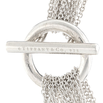 Tiffany Sterling Silver Heart Multi Chain Toggle Necklace 4 of 4