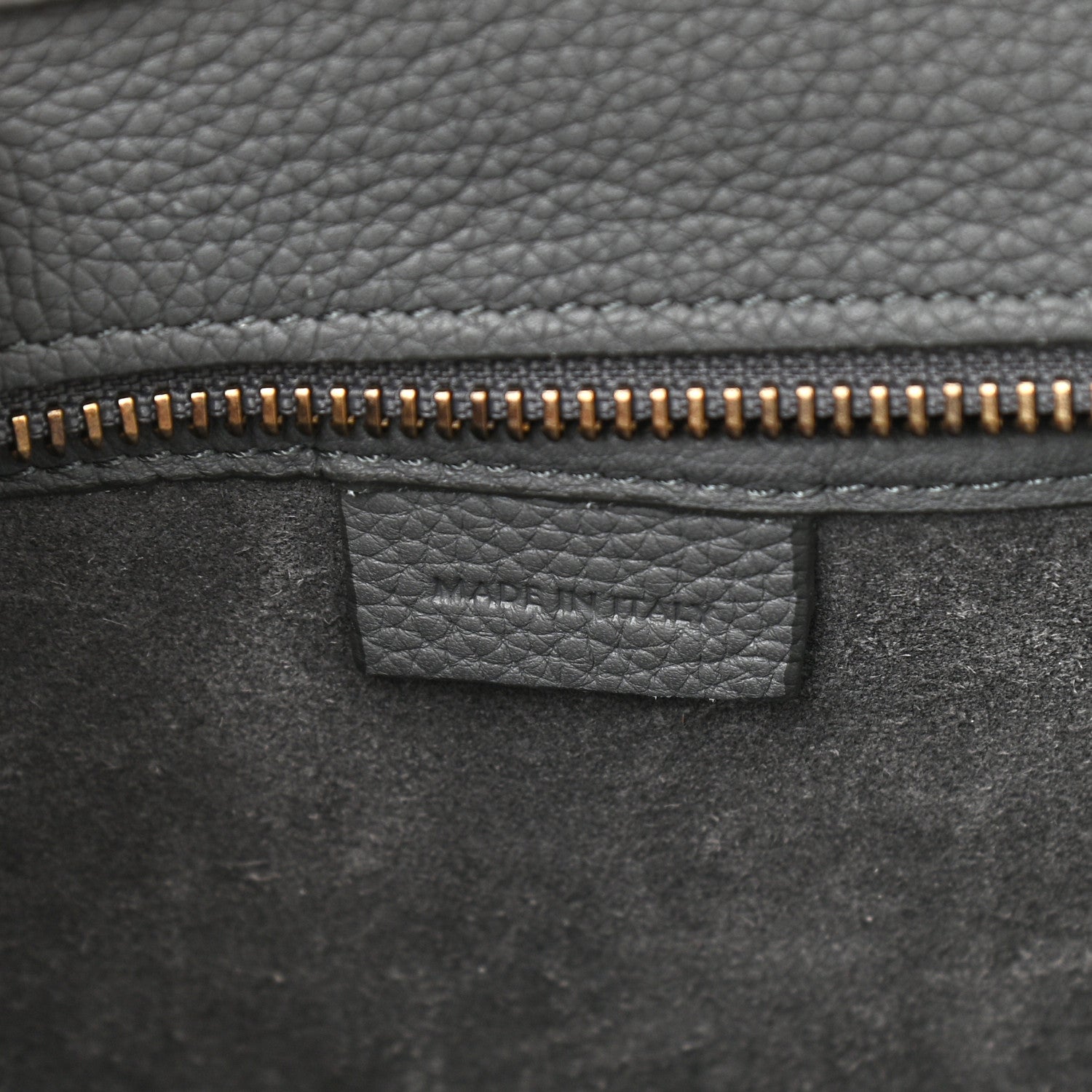 Celine Baby Drummed Calfskin Nano Luggage Kohl 6 of 12
