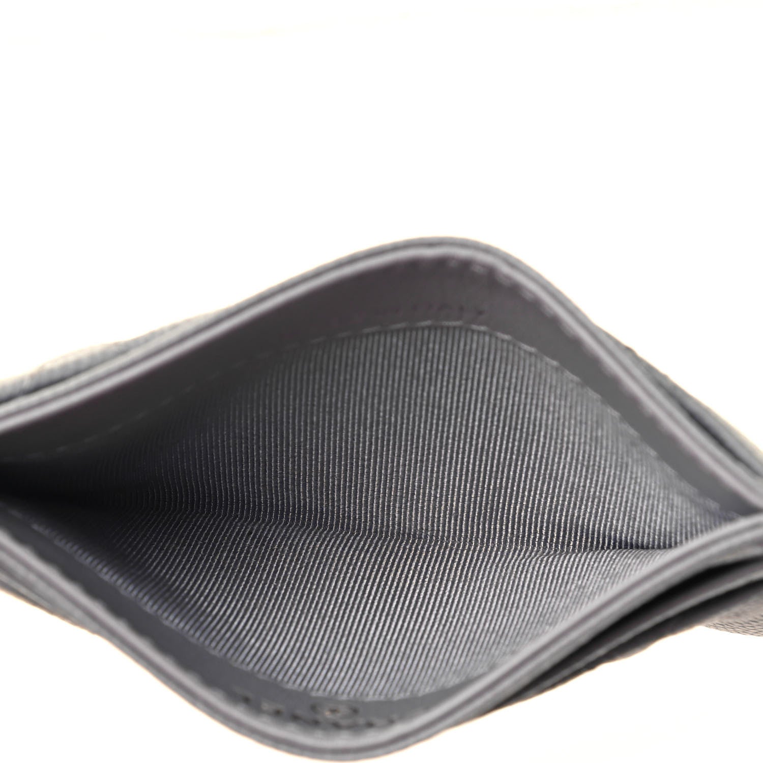 Chanel Caviar Quilted Card Holder Grey 5 of 8