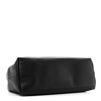 Gucci Pebbled Calfskin Medium Soho Chain Shoulder Bag Black 4 of 10