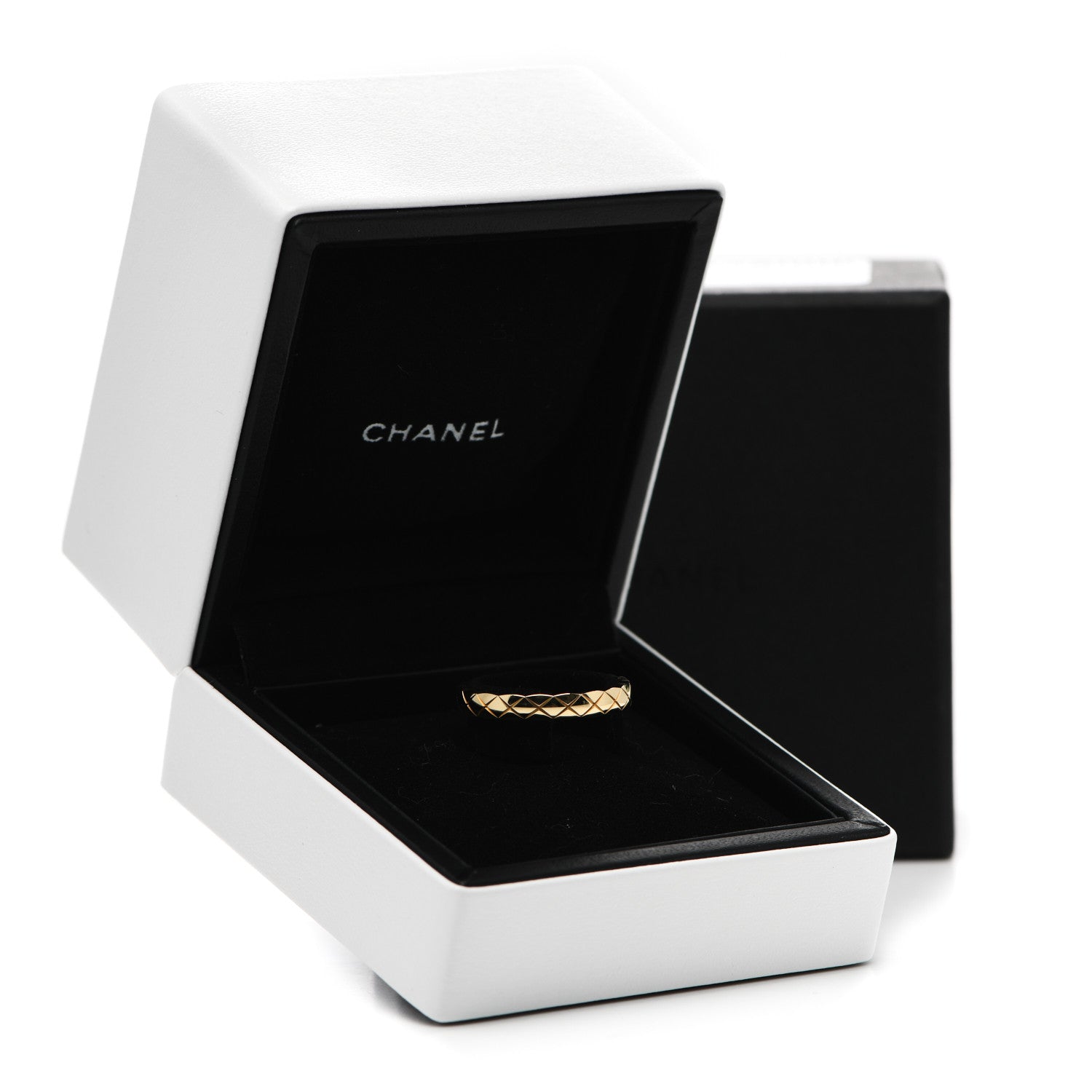 Chanel 18K Yellow Gold Mini Coco Crush Ring 56 7.5 6 of 6