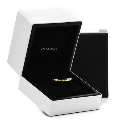 Chanel 18K Yellow Gold Mini Coco Crush Ring 56 7.5 6 of 6