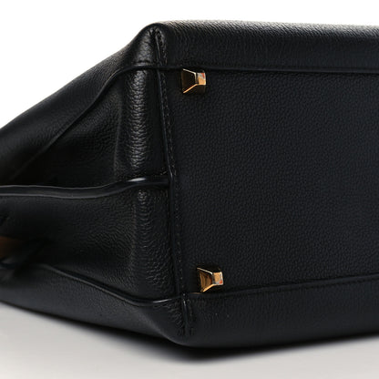 MCM Grained Calfskin Medium Milla Tote Black 8 of 9