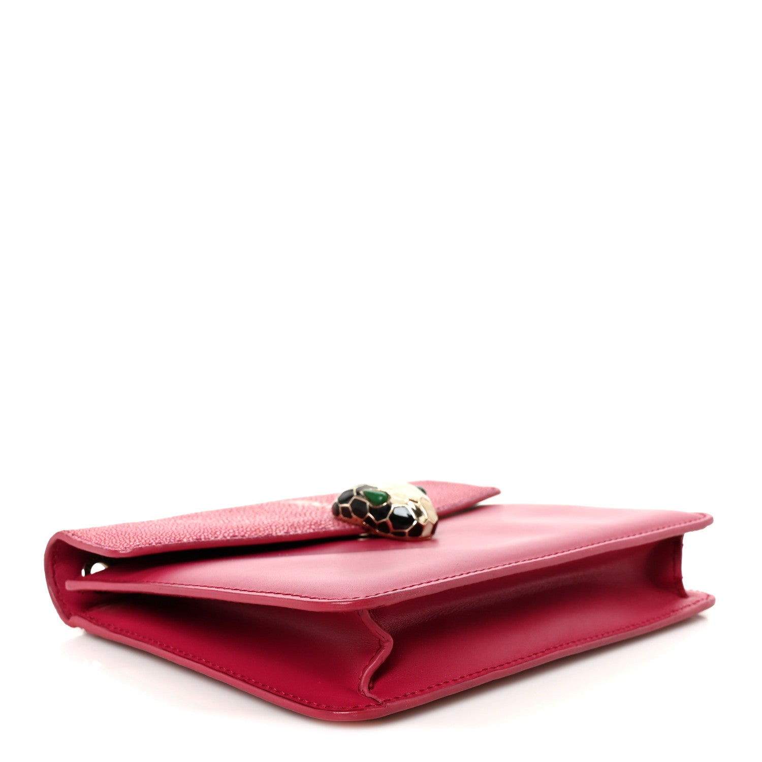 Bulgari Galuchat Calfskin Serpenti Forever Crossbody Bag Pink 4 of 10