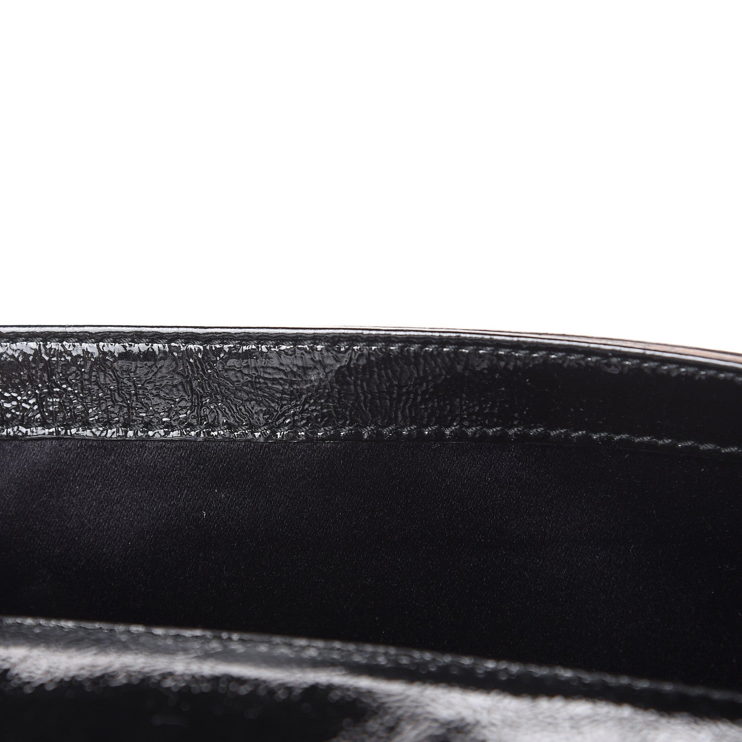 Saint Laurent Textured Patent Monogram Small Belle De Jour Clutch Black 9 of 9