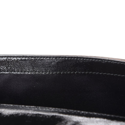 Saint Laurent Textured Patent Monogram Small Belle De Jour Clutch Black 9 of 9
