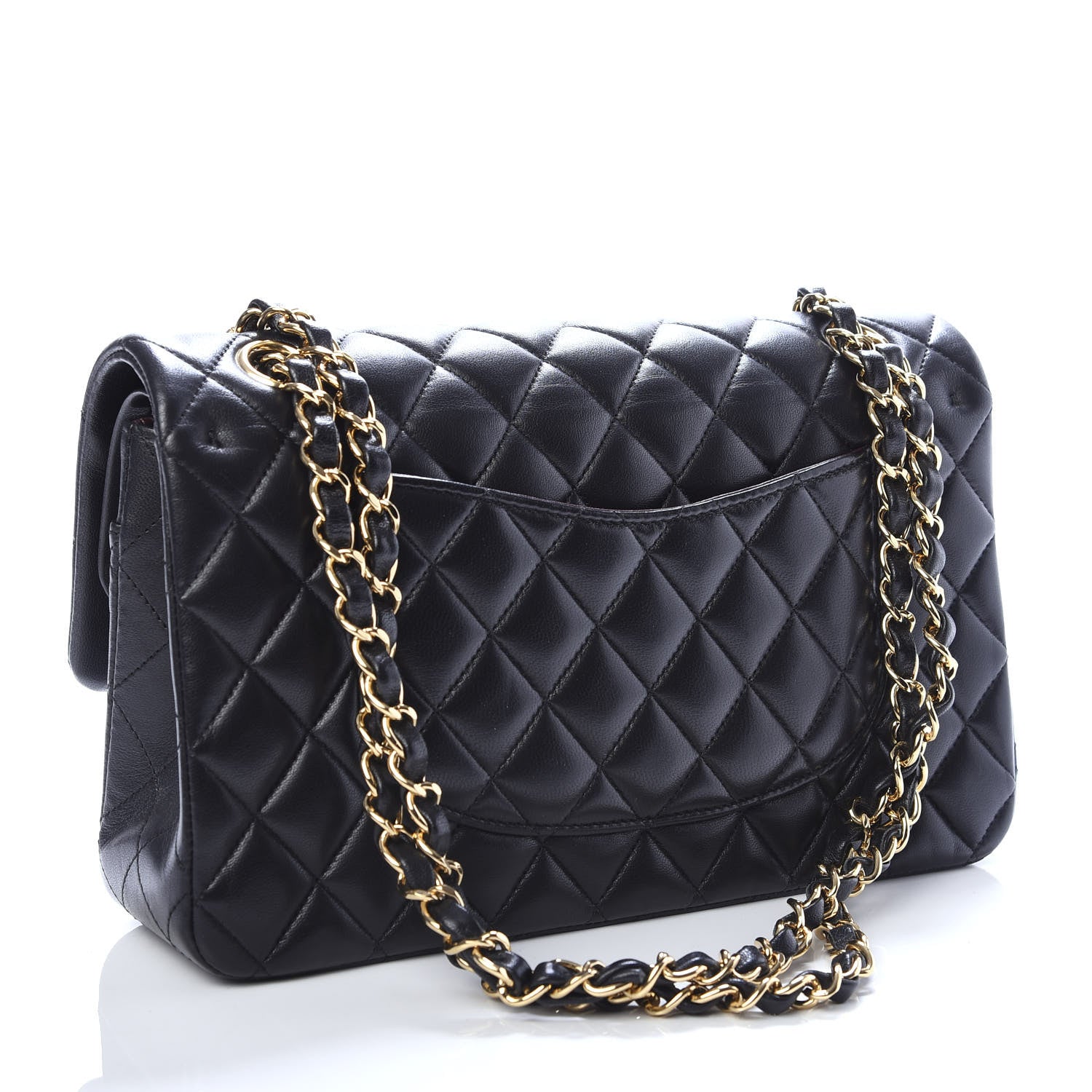 Chanel Lambskin Quilted Medium Double Flap Black 3 of 13