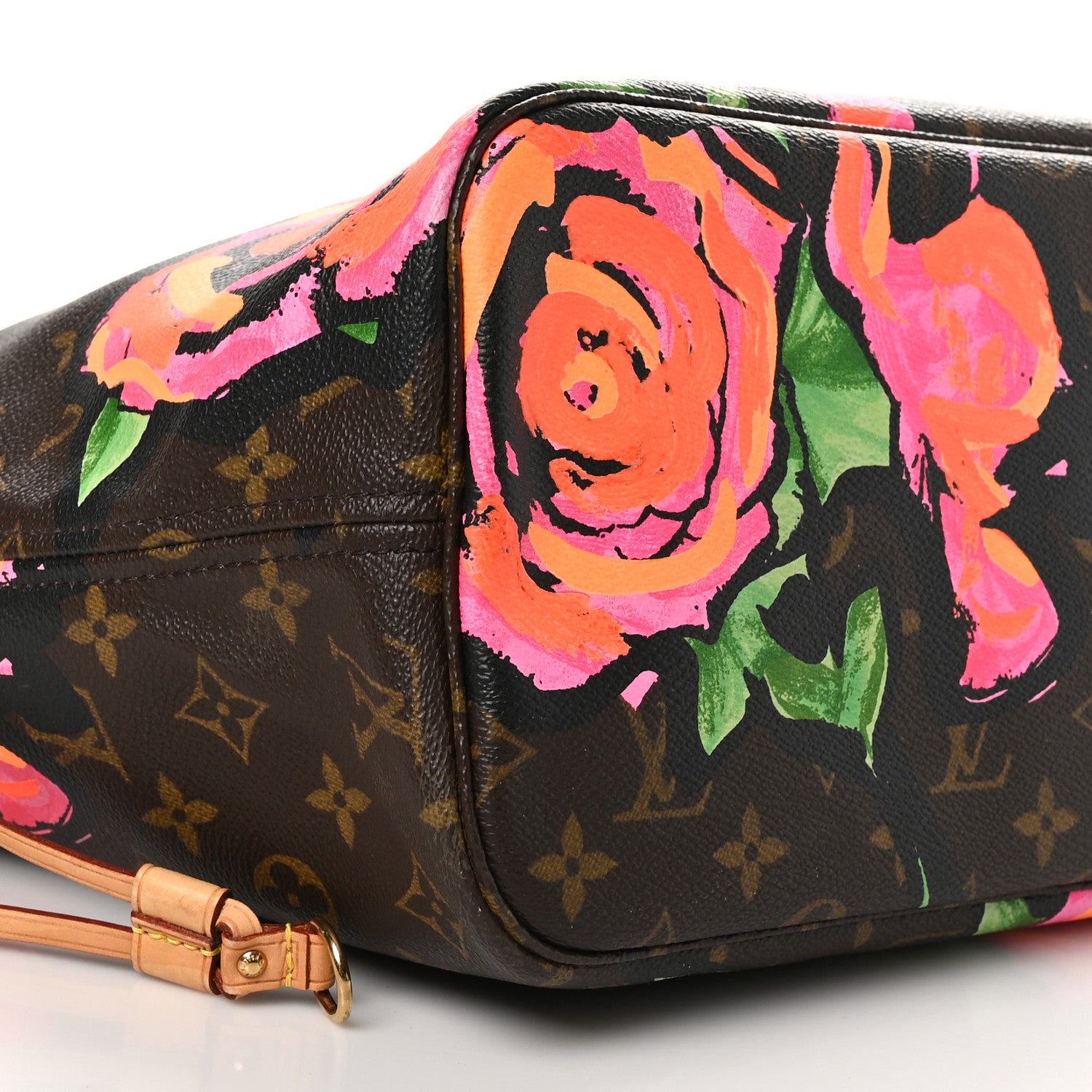 Louis Vuitton Monogram Roses Neverfull MM 9 of 11