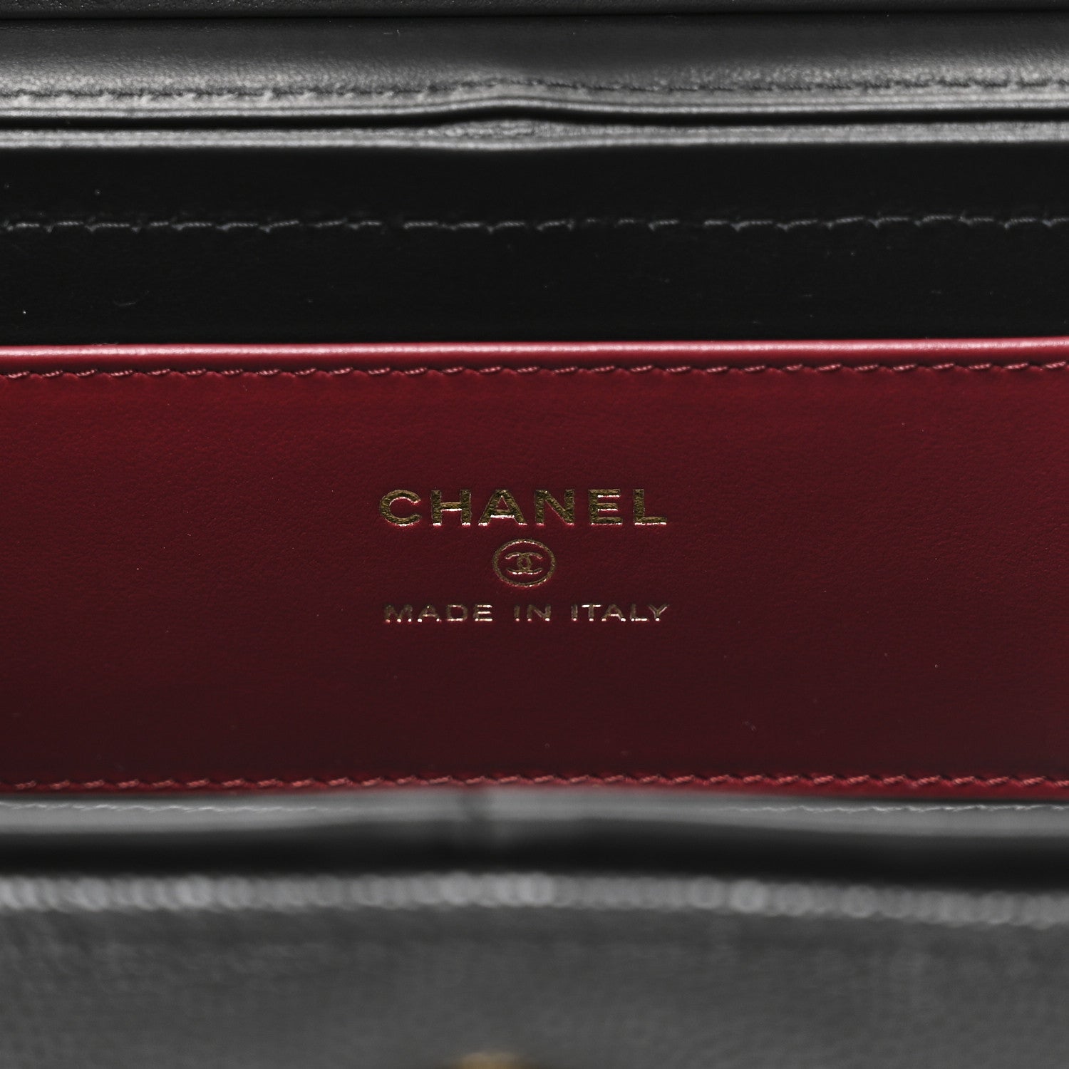 Chanel Shiny Caviar Preppy Coco Long Vanity With Strap Black 6 of 12