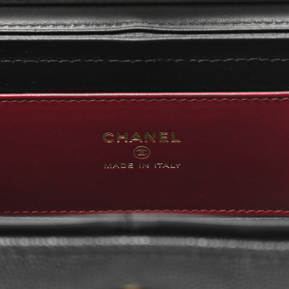 Chanel Shiny Caviar Preppy Coco Long Vanity With Strap Black 6 of 12