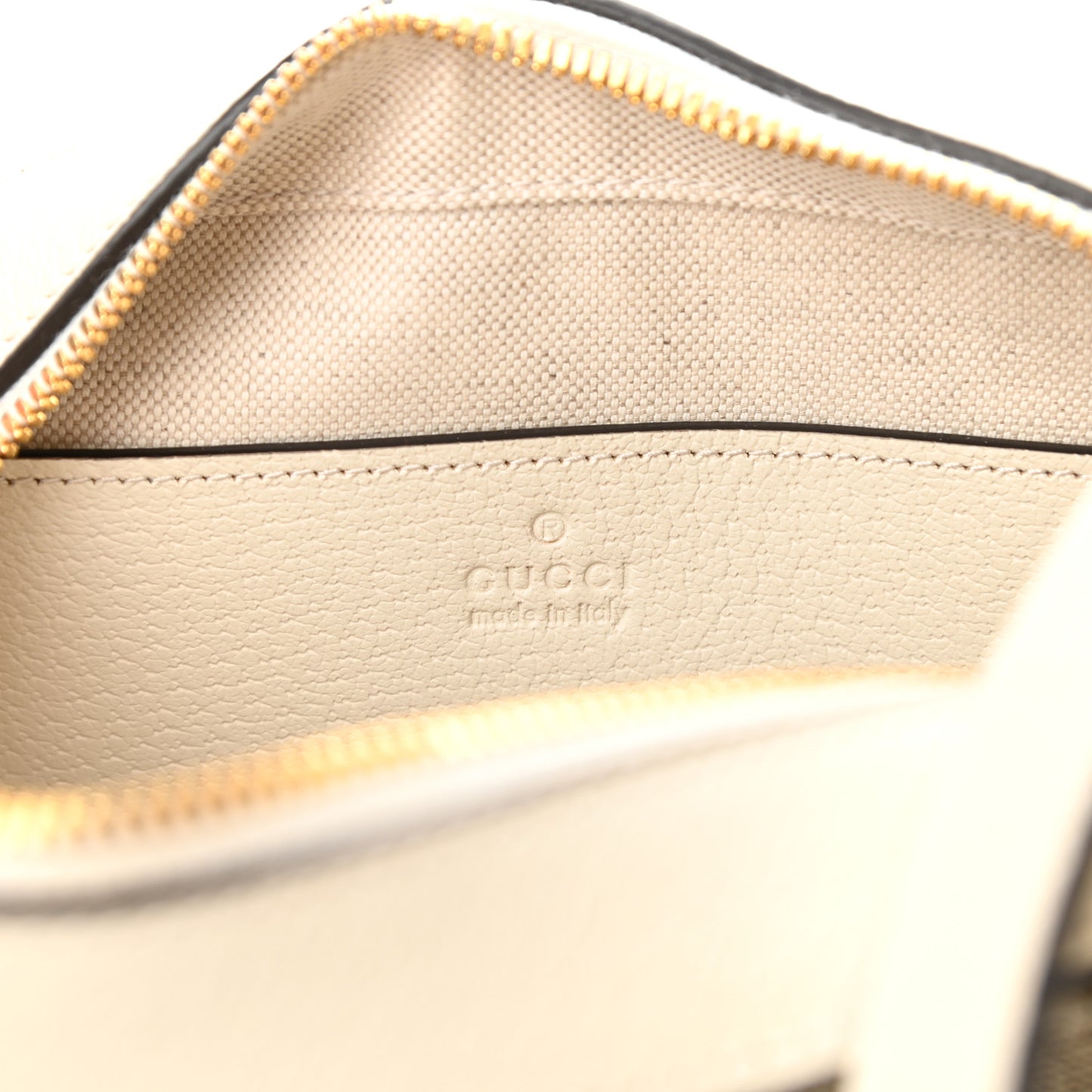 GG Supreme Monogram Textured Calfskin Web Small Ophidia Camera Bag Beige Ebony Mystic White