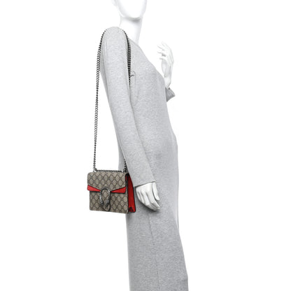 Gucci GG Supreme Monogram Mini Dionysus Shoulder Bag Hibiscus Red 2 of 10