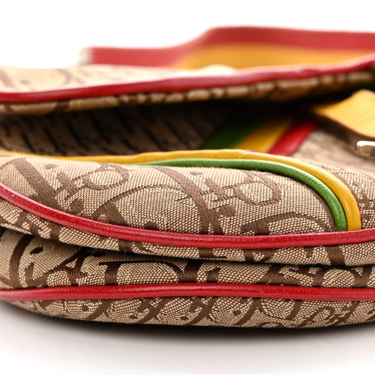 Monogram Rasta Saddle Bag Beige