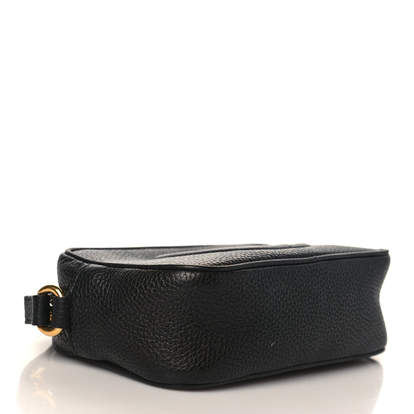 Pebbled Calfskin Mini Soho Disco Bag Black