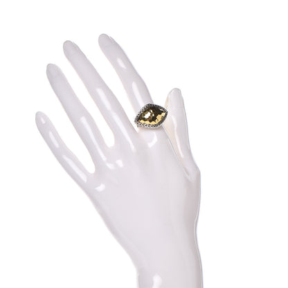 John Hardy Sterling Silver 22K Yellow Gold East West Palu Ring 54 7 2 of 4