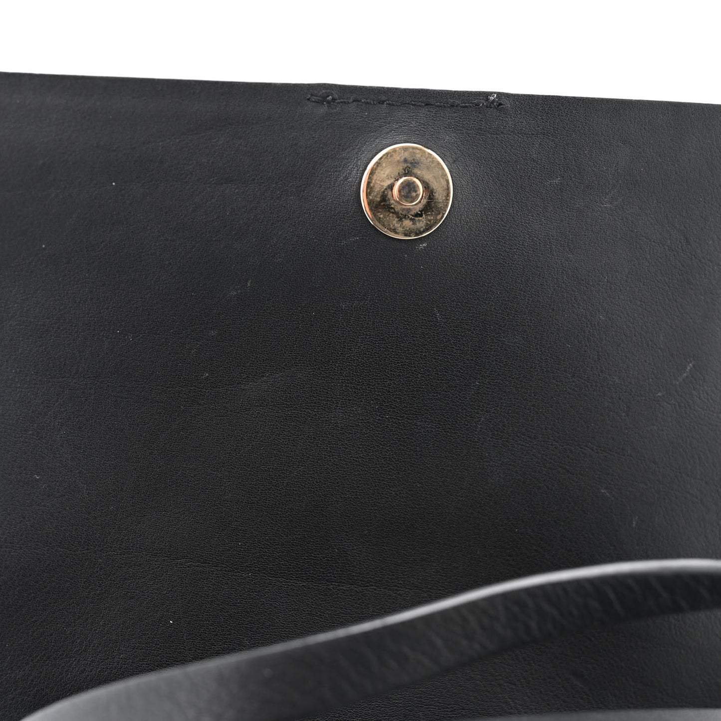 Vitello Rockstud Flap Wallet On Strap Black