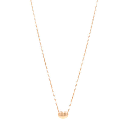 Tiffany 18K Rose Gold 9mm Elsa Peretti Bean Pendant Necklace 1 of 5