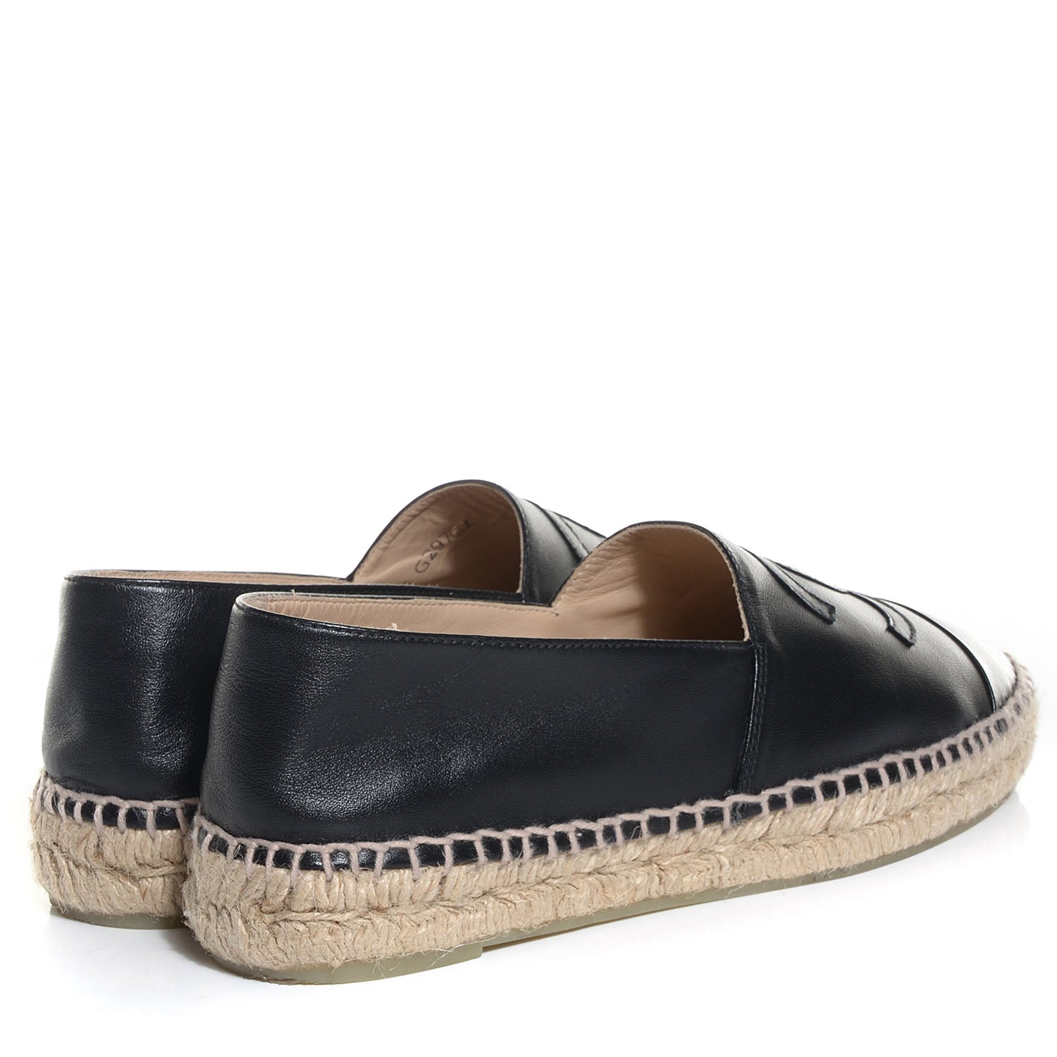 Chanel Lambskin CC Espadrilles 39 Black 4 of 8
