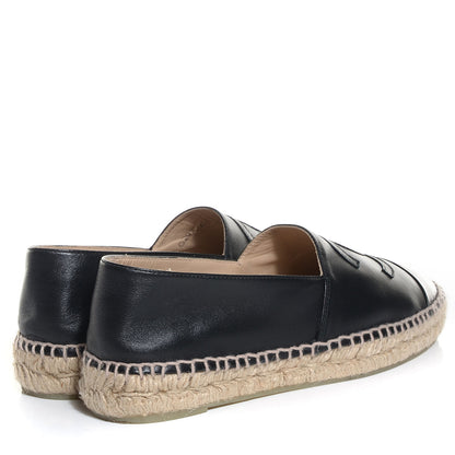 Chanel Lambskin CC Espadrilles 39 Black 4 of 8