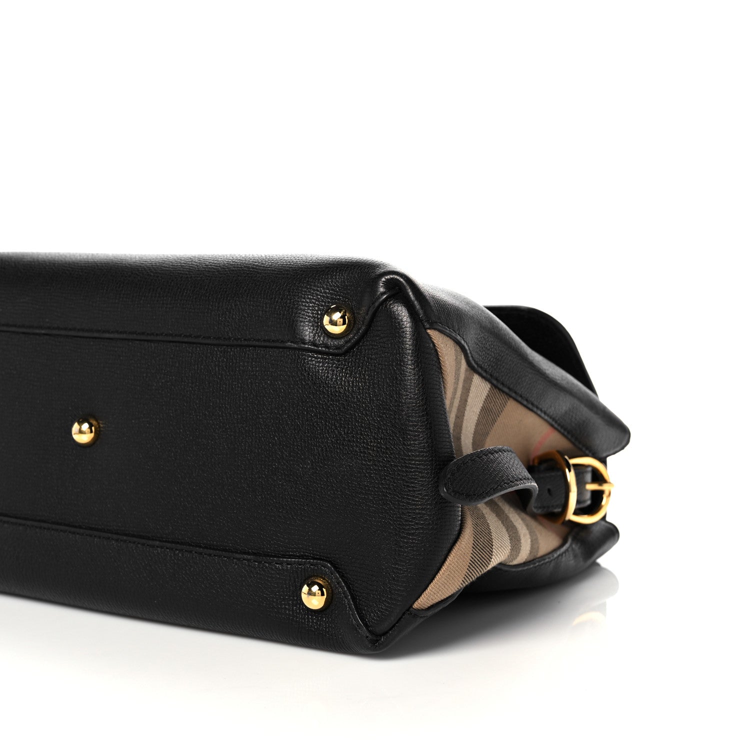 Burberry Derby Calfskin House Check Medium Camberley Black 11 of 13