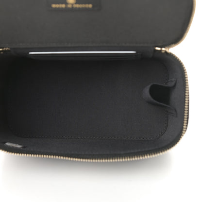 Chanel Lambskin Quilted Small Top Handle Vanity Case With Chain Black 5 of 11