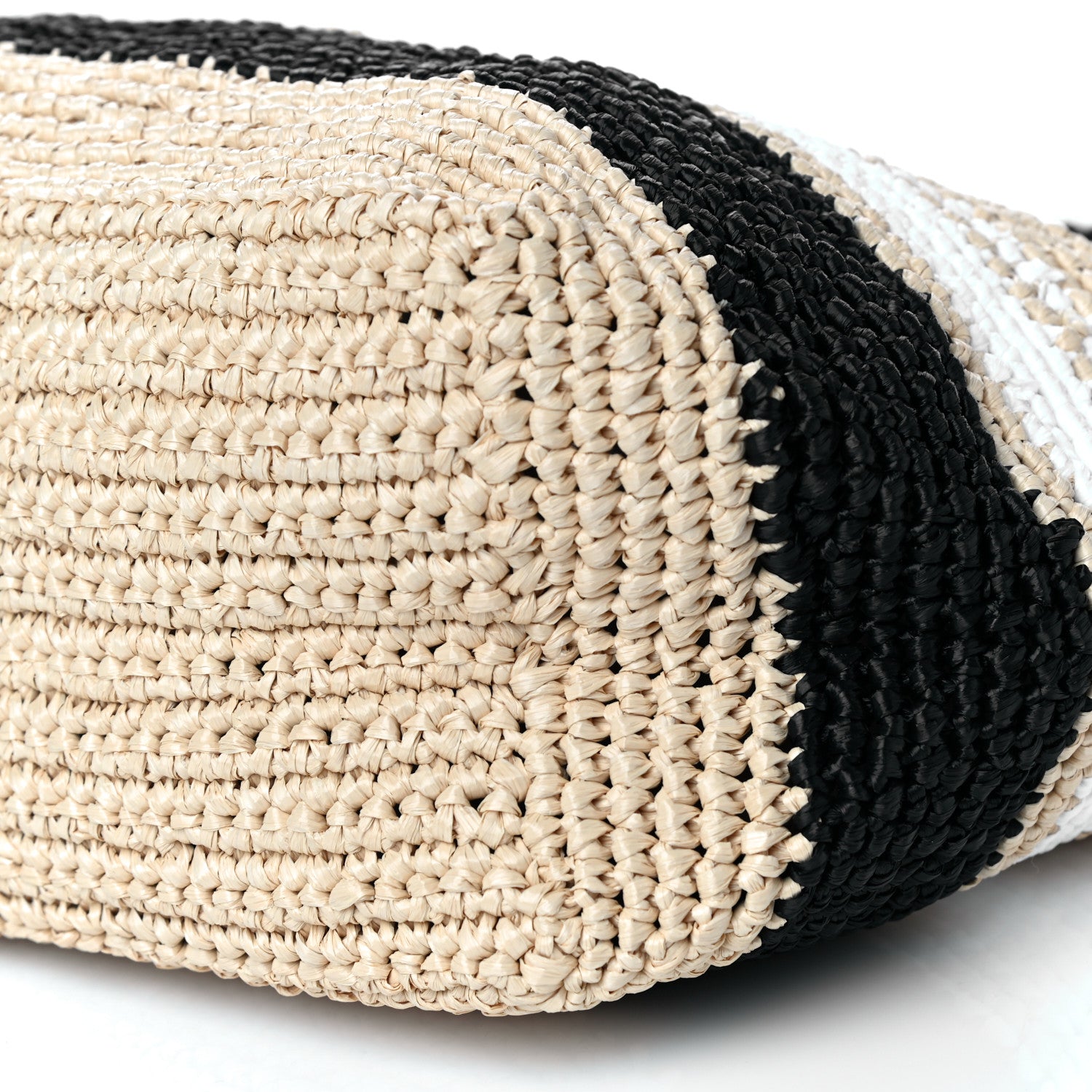 Prada Raffia Logo Tote Naurale Black 10 of 12