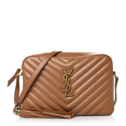 Saint Laurent Calfskin Matelasse Monogram Lou Camera Bag Cinnamon 1 of 9