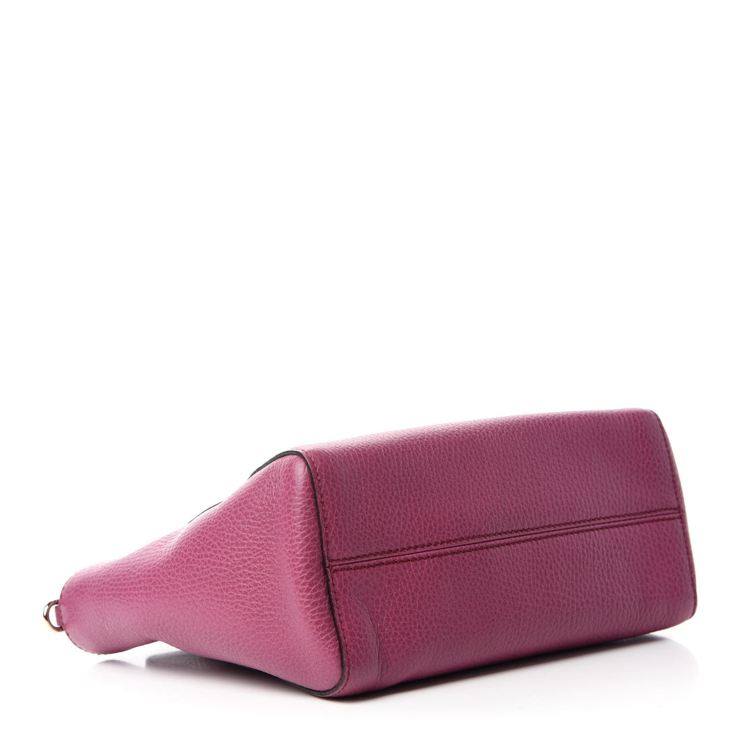 Dollar Calfskin Mini Swing Top Handle Bag Peonia Flower