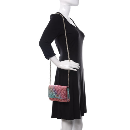 Chanel Metallic Goatskin Quilted 2.55 Reissue Wallet on Chain WOC Multicolor 2 of 12