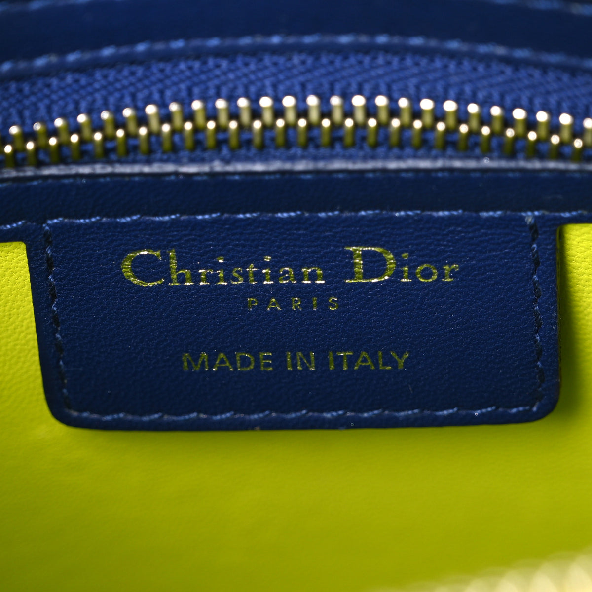 Christian Dior Lambskin Cannage Medium Tri-Color Lady Dior Pink Blue Yellow 6 of 11
