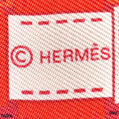 Hermes Silk Bolduc Au Carre Twilly Rouge Bordeaux Creme 3 of 4